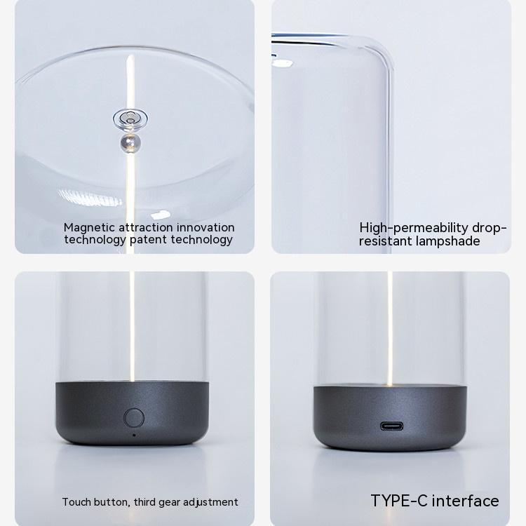 Minimalist Filament Table Lamp, Cordless, Rechargeable, Modern, Portable Night Lights, Bedside Lamps, Ambient Light