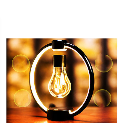Floating Desk Lamp, Night Light. Magnetic Levitation Bulb. Retro Bedroom Bedside LED Eye Protection Night Light 