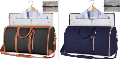 Portable Travel Bag for Clothes, Large Luggage Suitcase for Women with Shoe Compartment, Waterproof