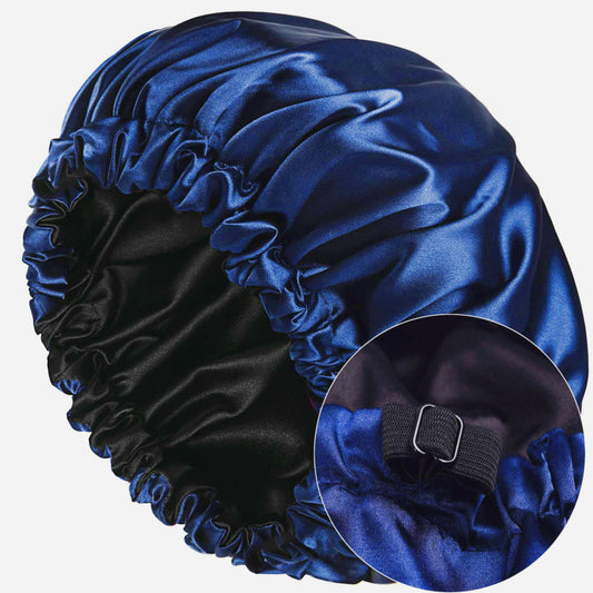 Wake up with silk hair! Satin hat for restful nights of sleep.
