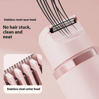 Electric Shaver for Women, 2 in 1 Rechargeable Electric Shaver, Double-Head Design, Electric Pubic Hair Removal, Multifunctional Bikini Trimmer