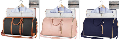 Portable Travel Bag for Clothes, Large Luggage Suitcase for Women with Shoe Compartment, Waterproof