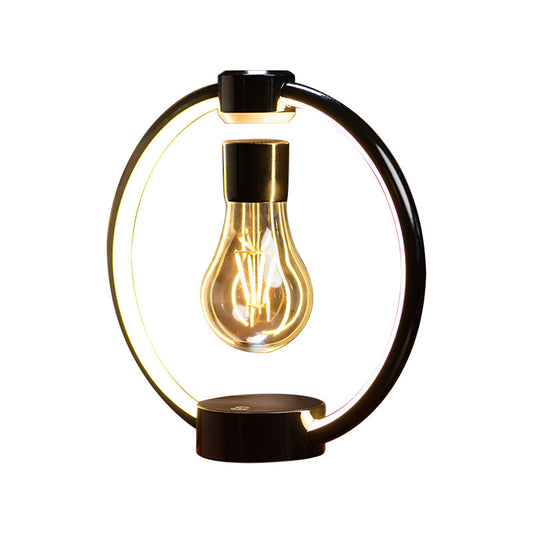 Floating Desk Lamp, Night Light. Magnetic Levitation Bulb. Retro Bedroom Bedside LED Eye Protection Night Light 