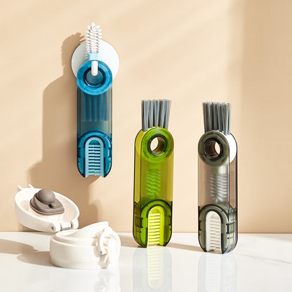 Cepillo 3 en 1 Para Vasos, Utensilios De Cocina Botellas Cepillo Multifuncional