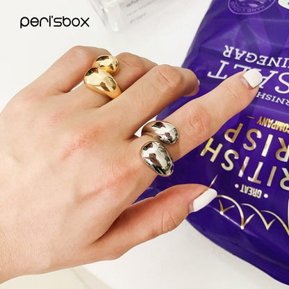 Anillo Doble Gota diseño Minimalista: Un toque único para tu look.