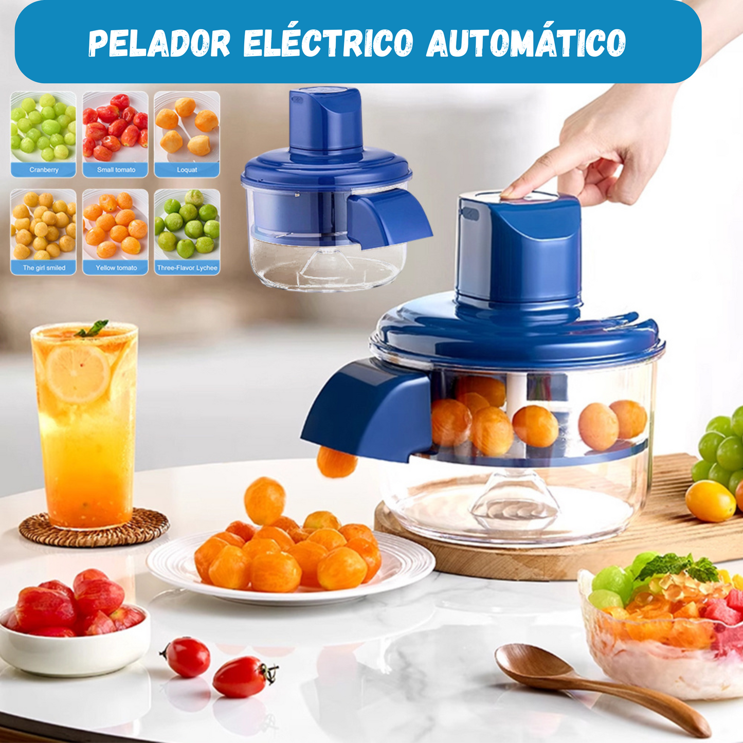 PelaPro – Pelador Eléctrico Automático y Recargable para Frutas y Verduras