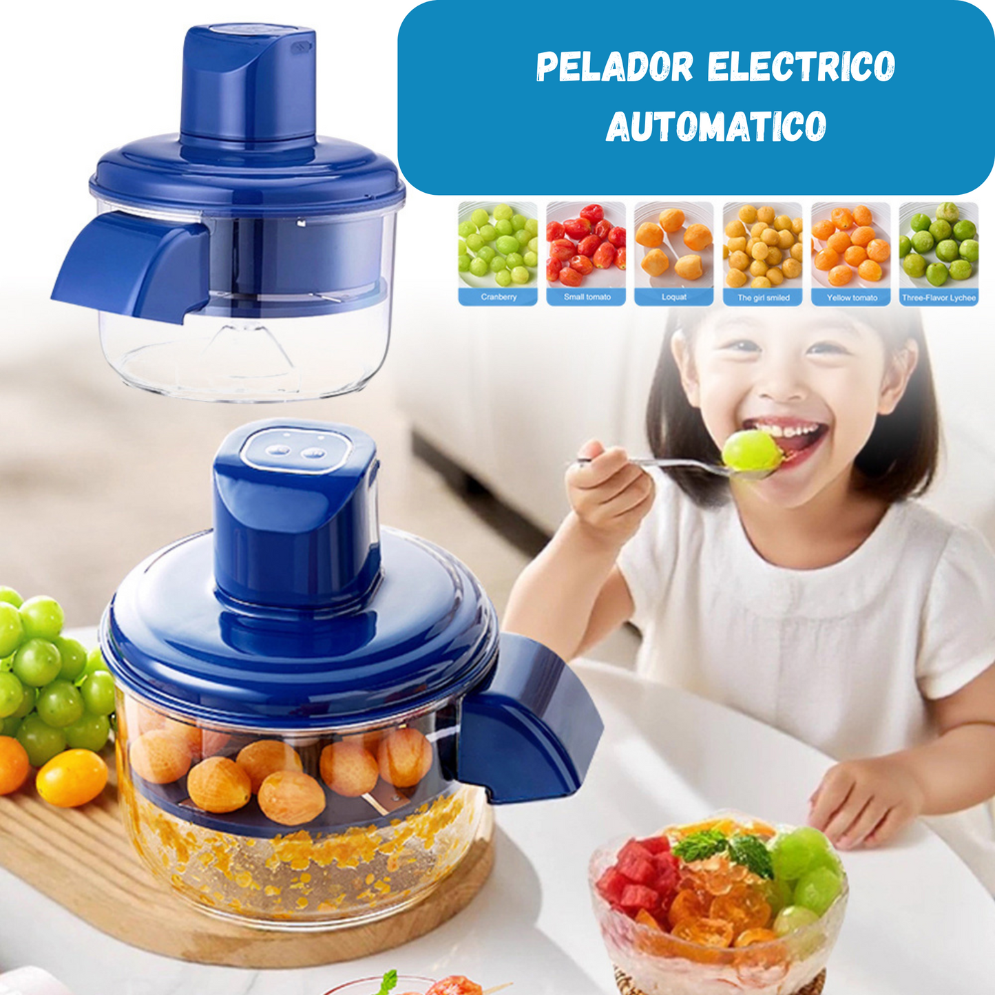 PelaPro – Pelador Eléctrico Automático y Recargable para Frutas y Verduras
