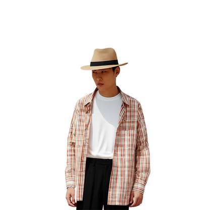 Elegant Straw for your Style: Highlights the versatility of the hat and its ability to complement different styles.
