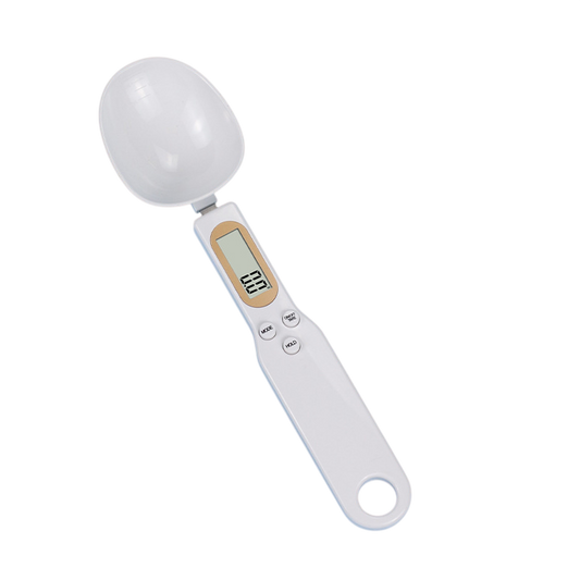 Electronic food measuring spoon. High-precision scale. 