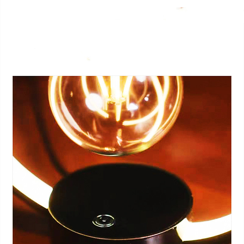 Floating Desk Lamp, Night Light. Magnetic Levitation Bulb. Retro Bedroom Bedside LED Eye Protection Night Light 