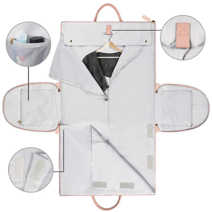 Portable Travel Bag for Clothes, Large Luggage Suitcase for Women with Shoe Compartment, Waterproof