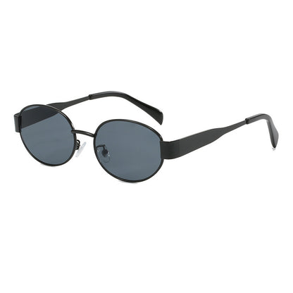Feel chic and elegant with retro oval sunglasses